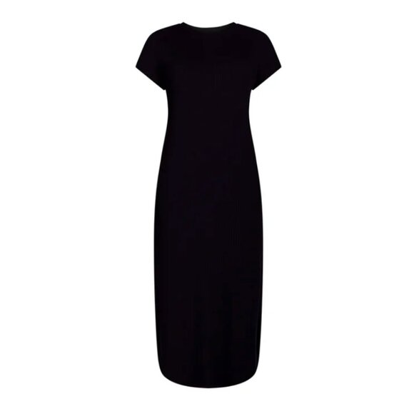 Time and Tru Women's and Women's Plus Rib Maxi Dress with Short Sleeves, Small - Picture 7 of 7